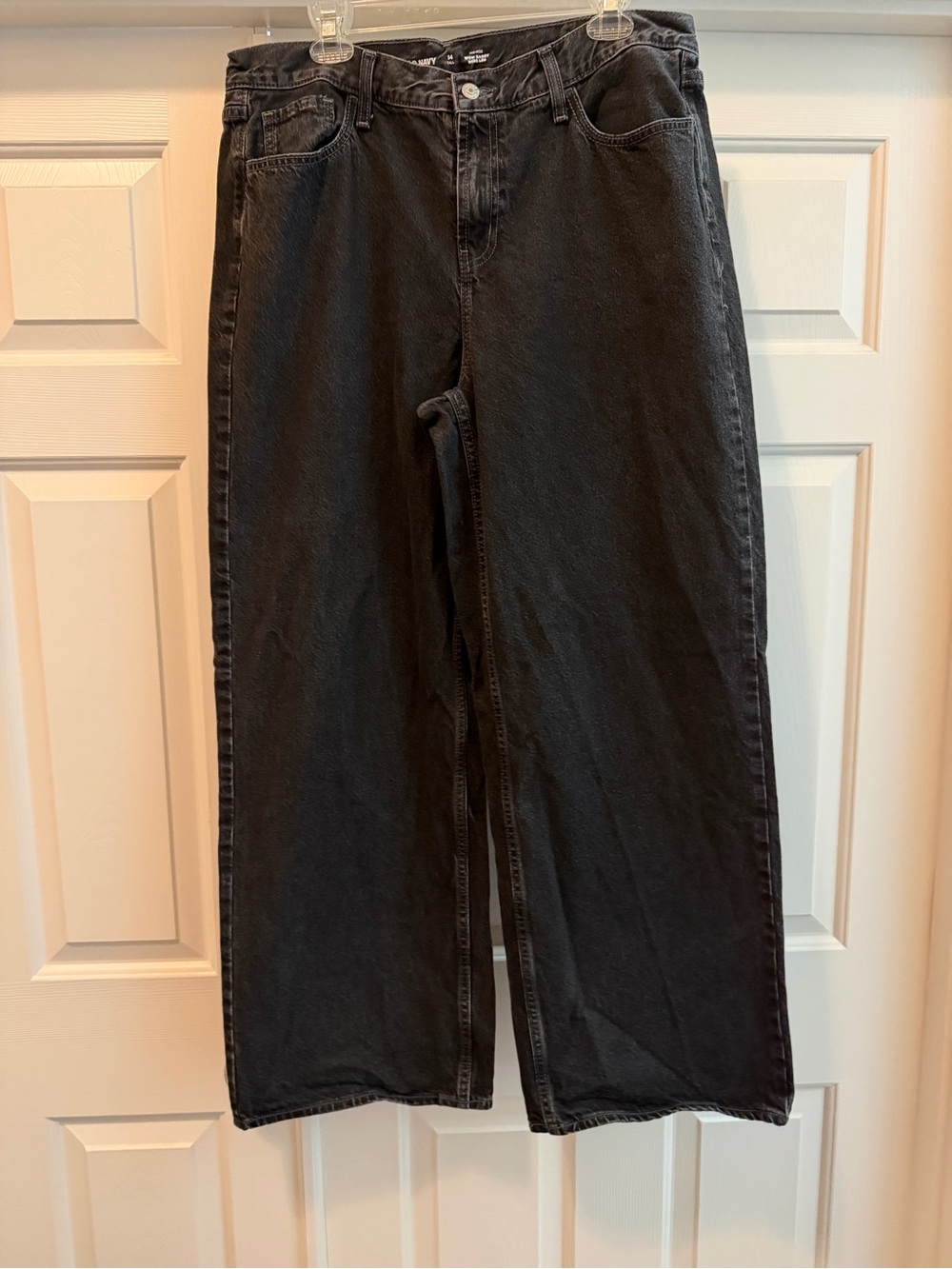 Old Navy Mid Rise Wow Baggy Wide Leg Jeans 14 Tall